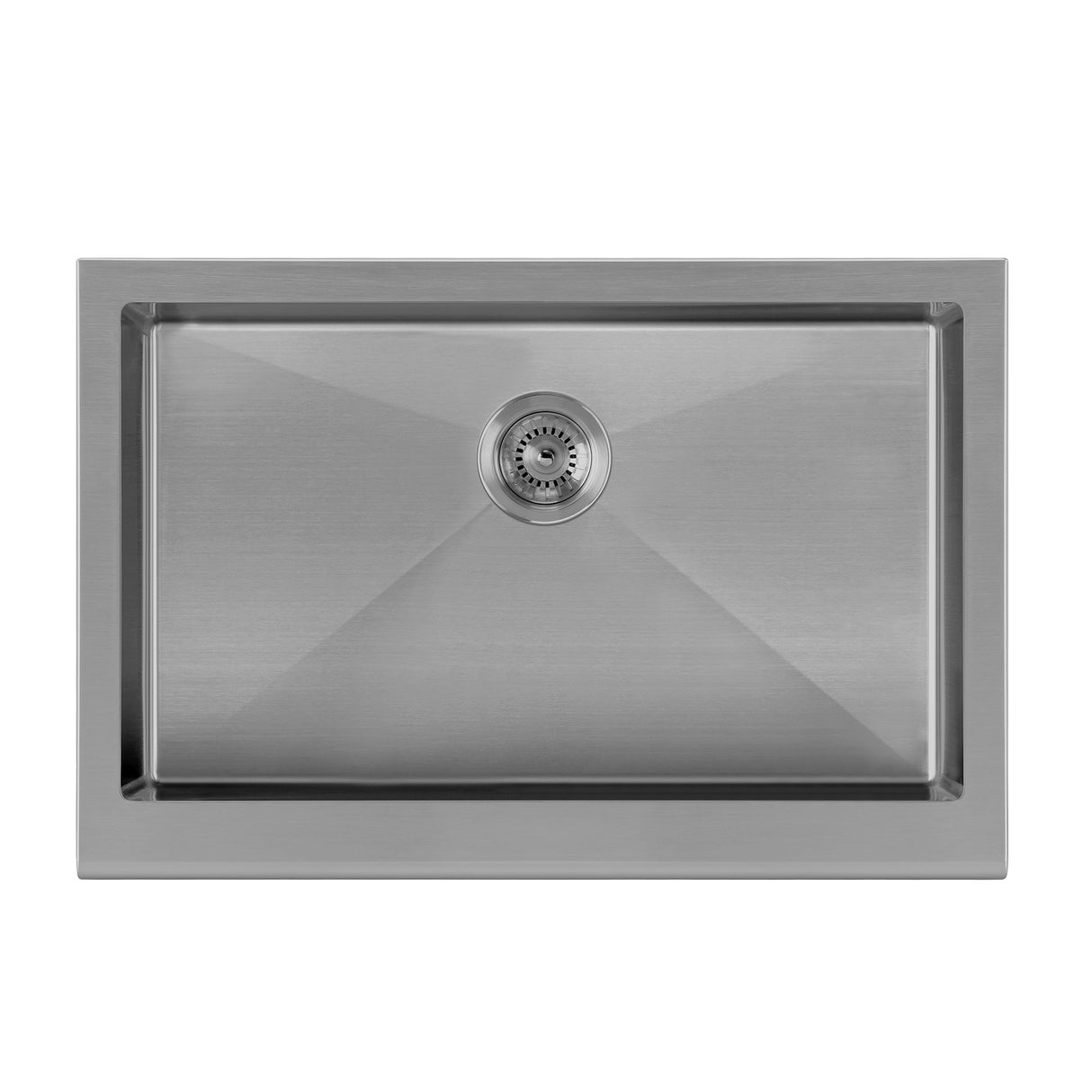 Noah Plus 16 gauge Single Bowl Undermount Sink Set with a seamless customized front Apron