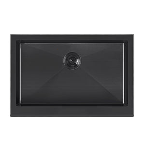Noah Plus 16 gauge Single Bowl Undermount Sink Set with a seamless customized front Apron