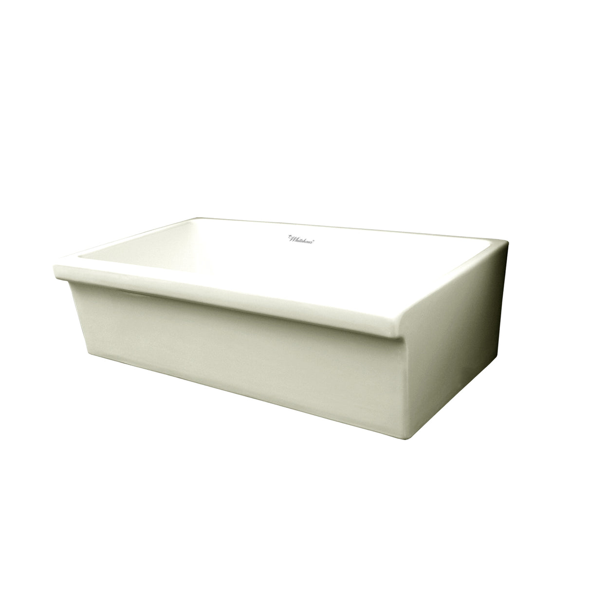 Farmhaus Fireclay Quatro Alcove Large Reversible Sink with Decorative 2 ½" Lip on One Side and 2" Lip on the Opposite Side