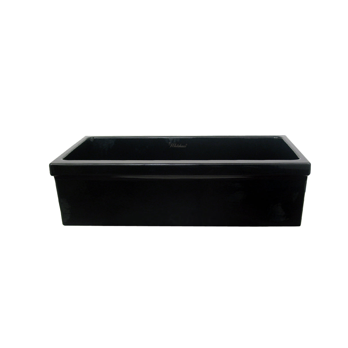 Farmhaus Fireclay Quatro Alcove Large Reversible Sink with Decorative 2 ½" Lip on One Side and 2" Lip on the Opposite Side
