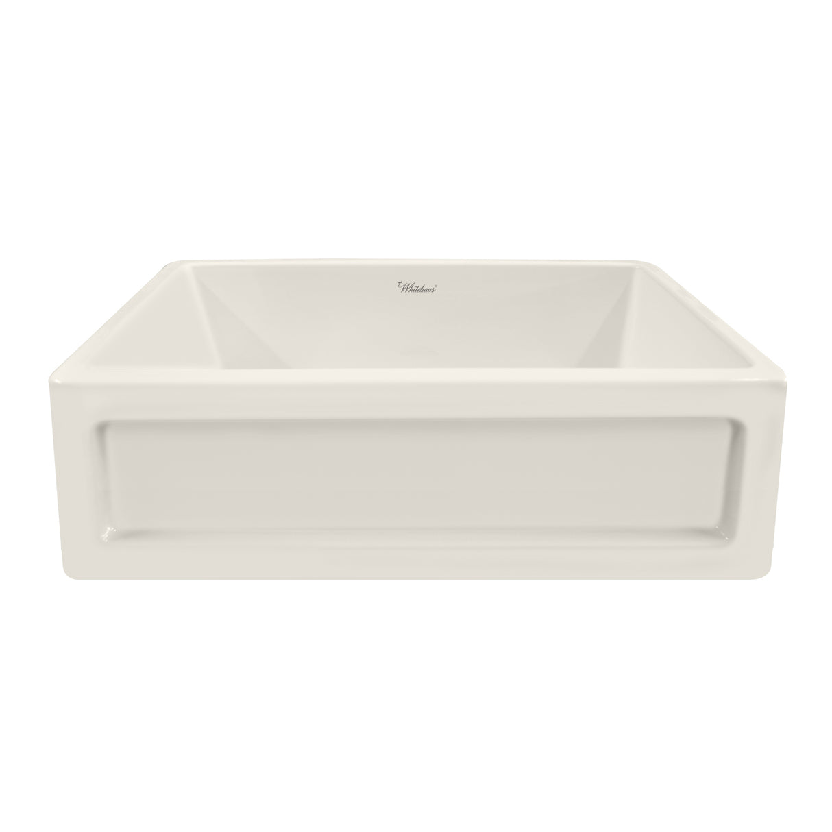 Shakerhaus 33" Reversible Kitchen Fireclay Sink with Shaker Design Front Apron on one Side and an Elegant Beveled Front Apron on the Opposite Side