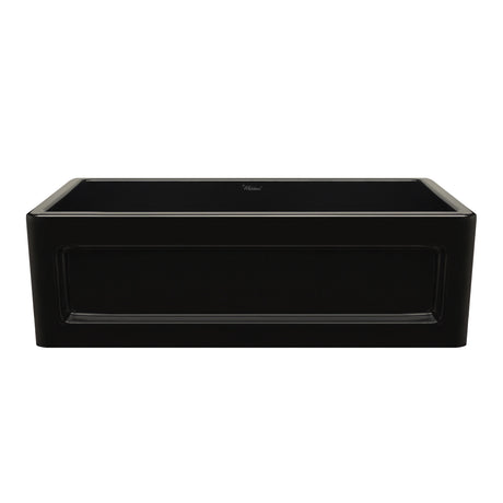 Shakerhaus 33" Reversible Kitchen Fireclay Sink with Shaker Design Front Apron on one Side and an Elegant Beveled Front Apron on the Opposite Side