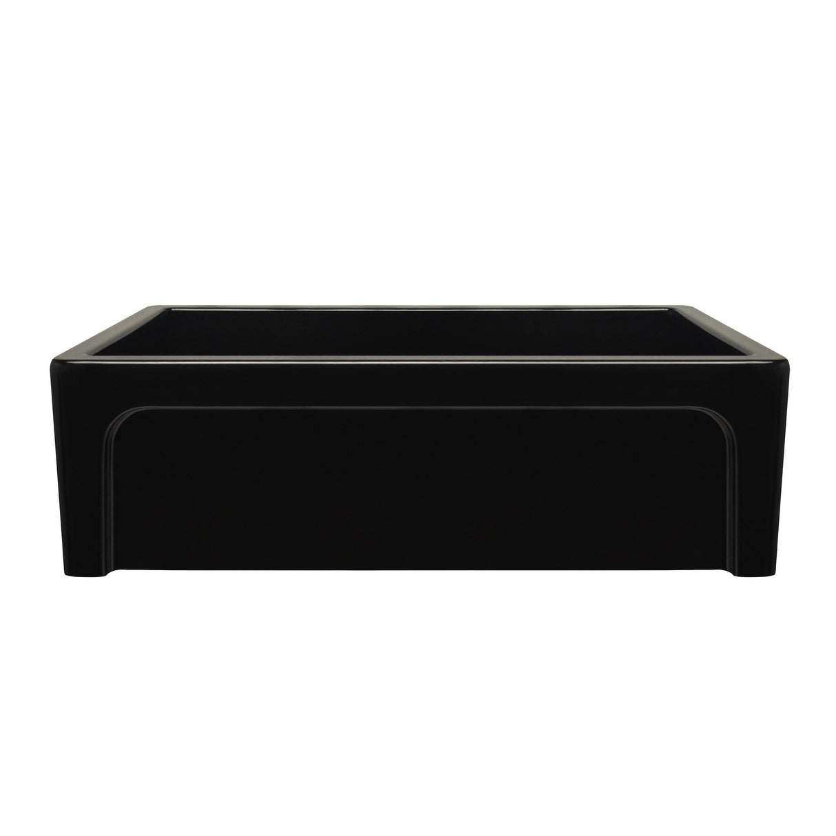 Shakerhaus 33" Reversible Kitchen Fireclay Sink with Shaker Design Front Apron on one Side and an Elegant Beveled Front Apron on the Opposite Side