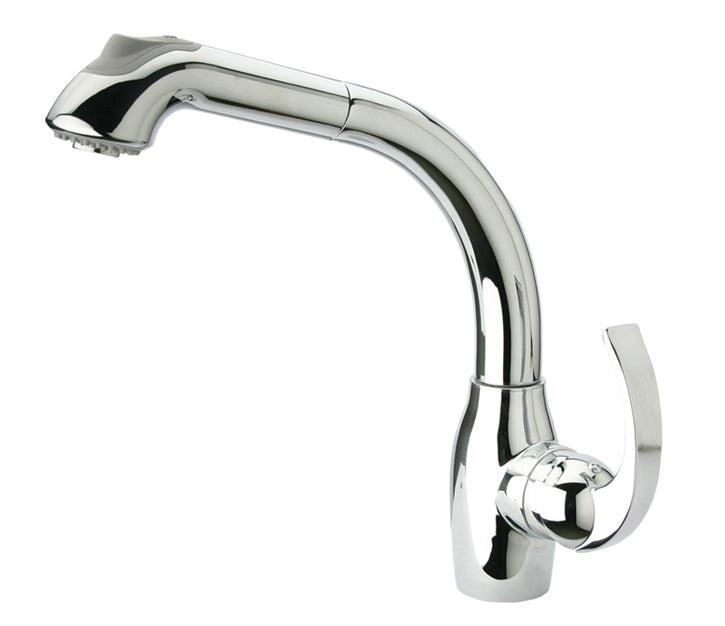 Metrohaus Single Lever Kitchen Faucet with Pull-Out Spray Head