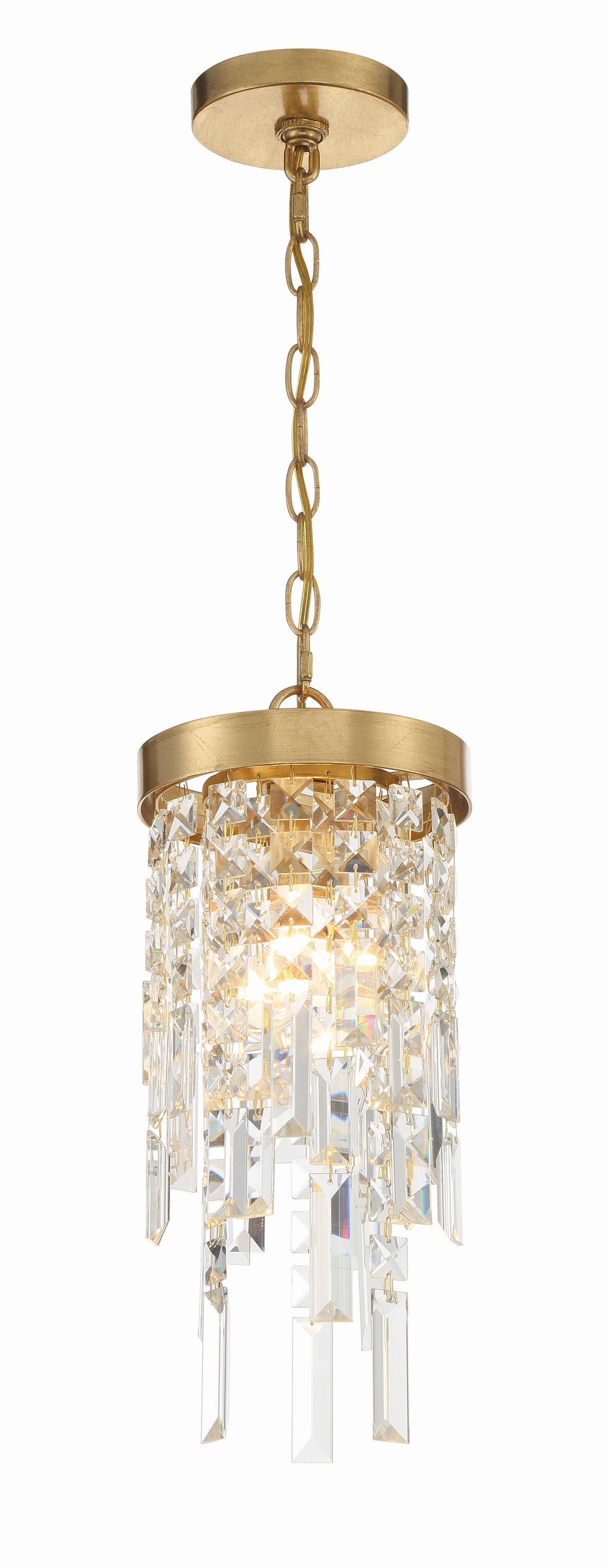 Winfield 1 Light Antique Gold Mini Pendant WIN-210-GA-CL-MWP