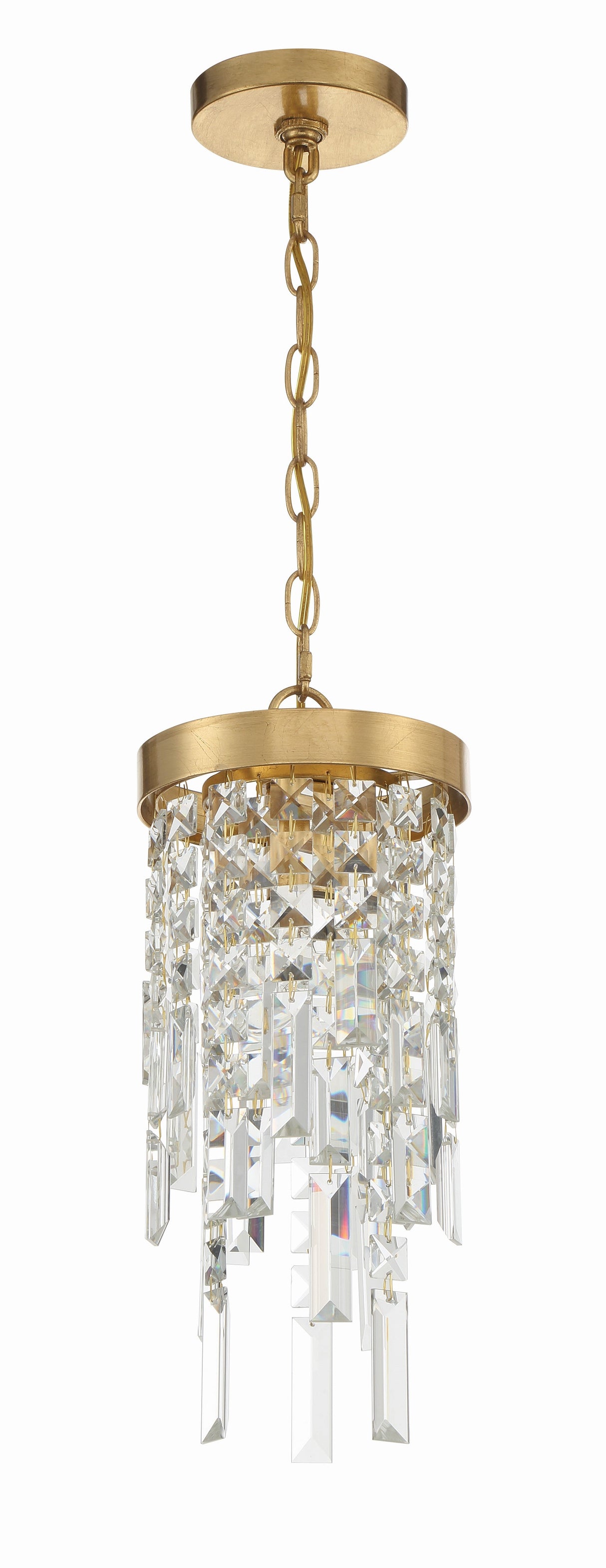 Winfield 1 Light Antique Gold Mini Pendant WIN-210-GA-CL-MWP