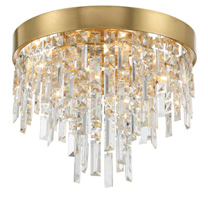 Winfield 4 Light Antique Gold Flush Mount WIN-213-GA-CL-MWP