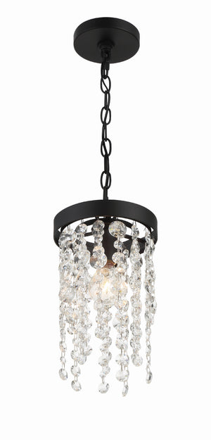Winham 1 Light Black Forged Mini Pendant WIN-610-BF-CL-MWP