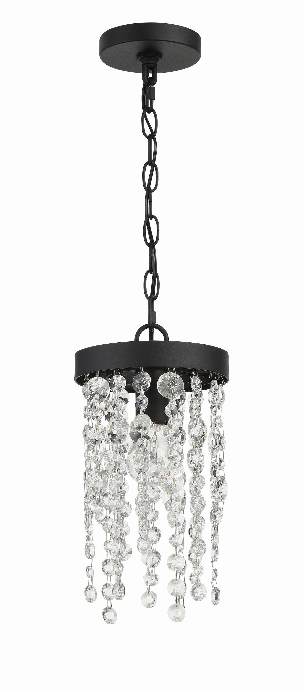 Winham 1 Light Black Forged Mini Pendant WIN-610-BF-CL-MWP