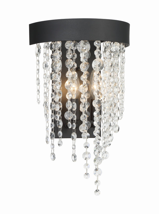 Winham 2 Light Black Forged Sconce WIN-612-BF-CL-MWP