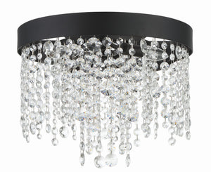 Winham 4 Light Black Forged Flush Mount WIN-613-BF-CL-MWP