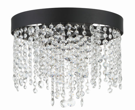 Winham 4 Light Black Forged Flush Mount WIN-613-BF-CL-MWP