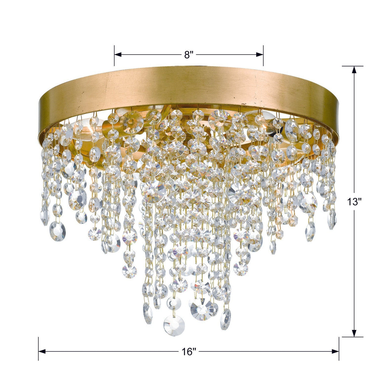 Winham 4 Light Black Forged Flush Mount WIN-613-BF-CL-MWP