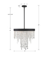 Winham 5 Light Black Forged Chandelier WIN-615-BF-CL-MWP