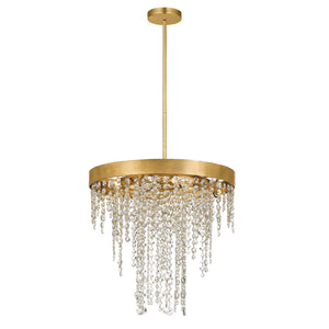 Winham 5 Light Antique Gold Crystal Chandelier WIN-615-GA-CL-MWP