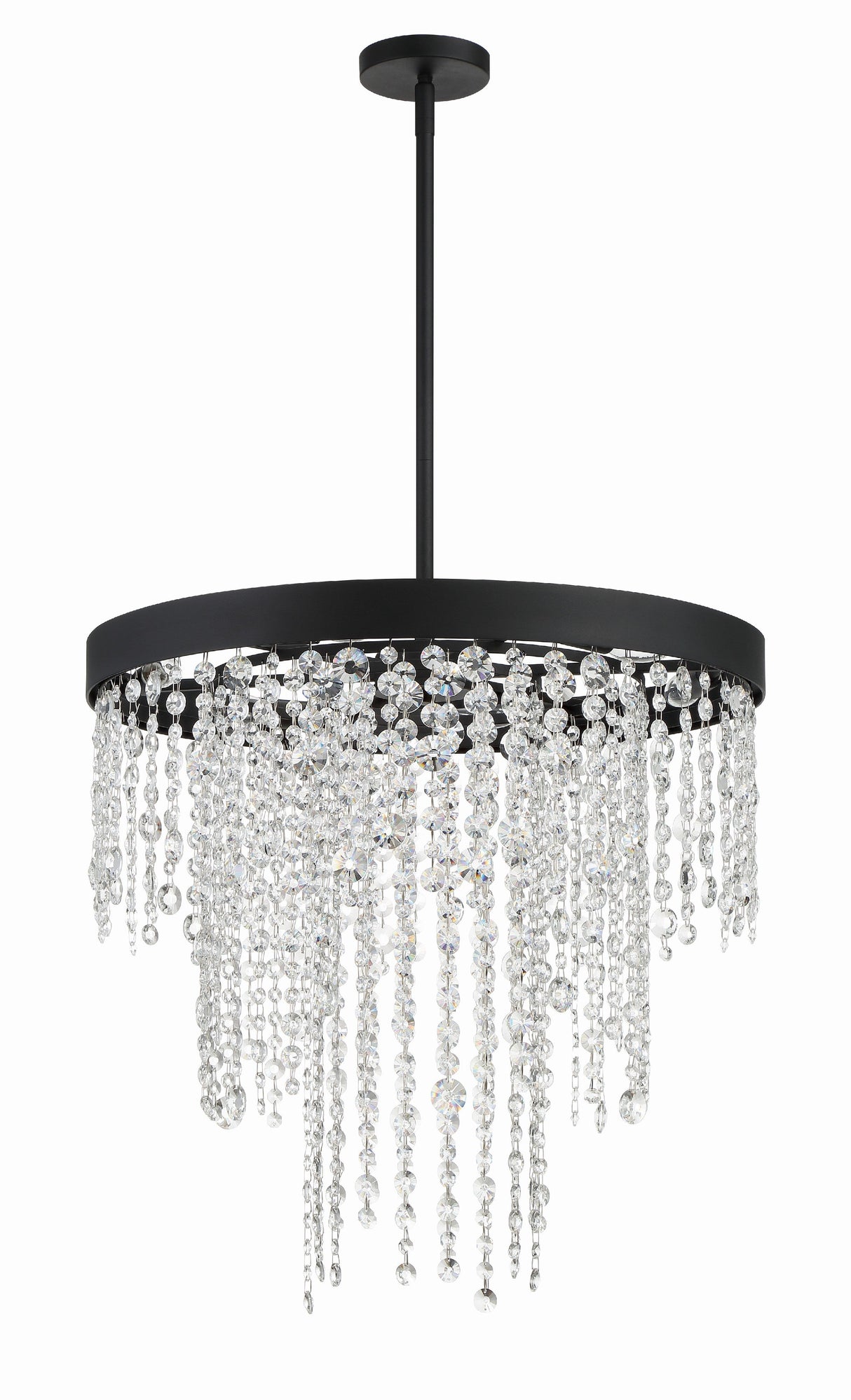 Winham 6 Light Black Forged Chandelier WIN-616-BF-CL-MWP