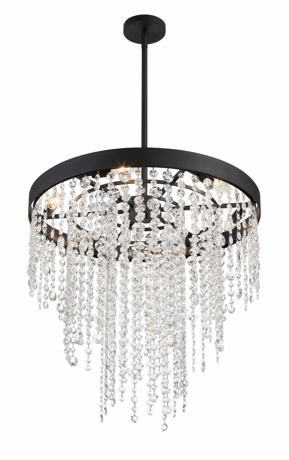 Winham 6 Light Black Forged Chandelier WIN-616-BF-CL-MWP