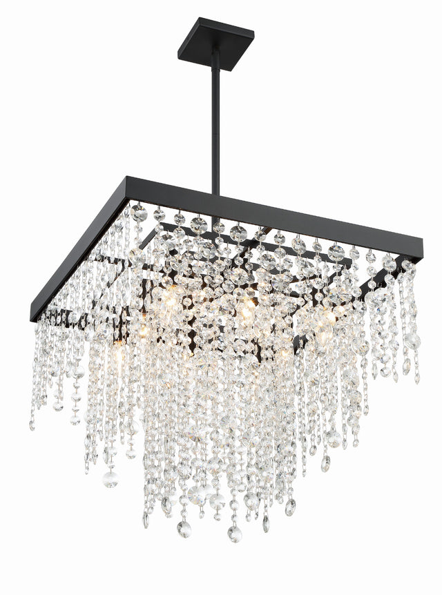 Winham 8 Light Black Forged Chandelier WIN-618-BF-CL-MWP