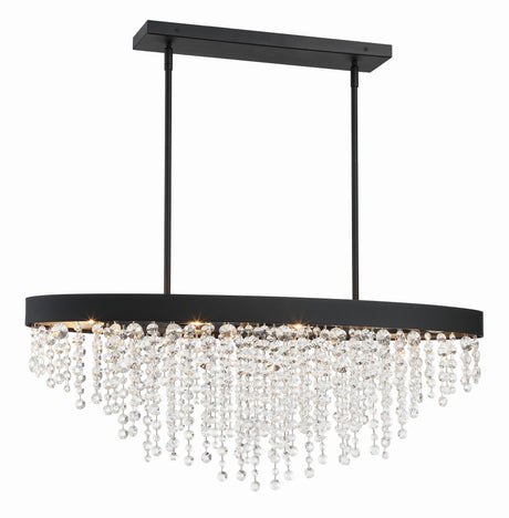 Winham 8 Light Black Forged Chandelier WIN-619-BF-CL-MWP