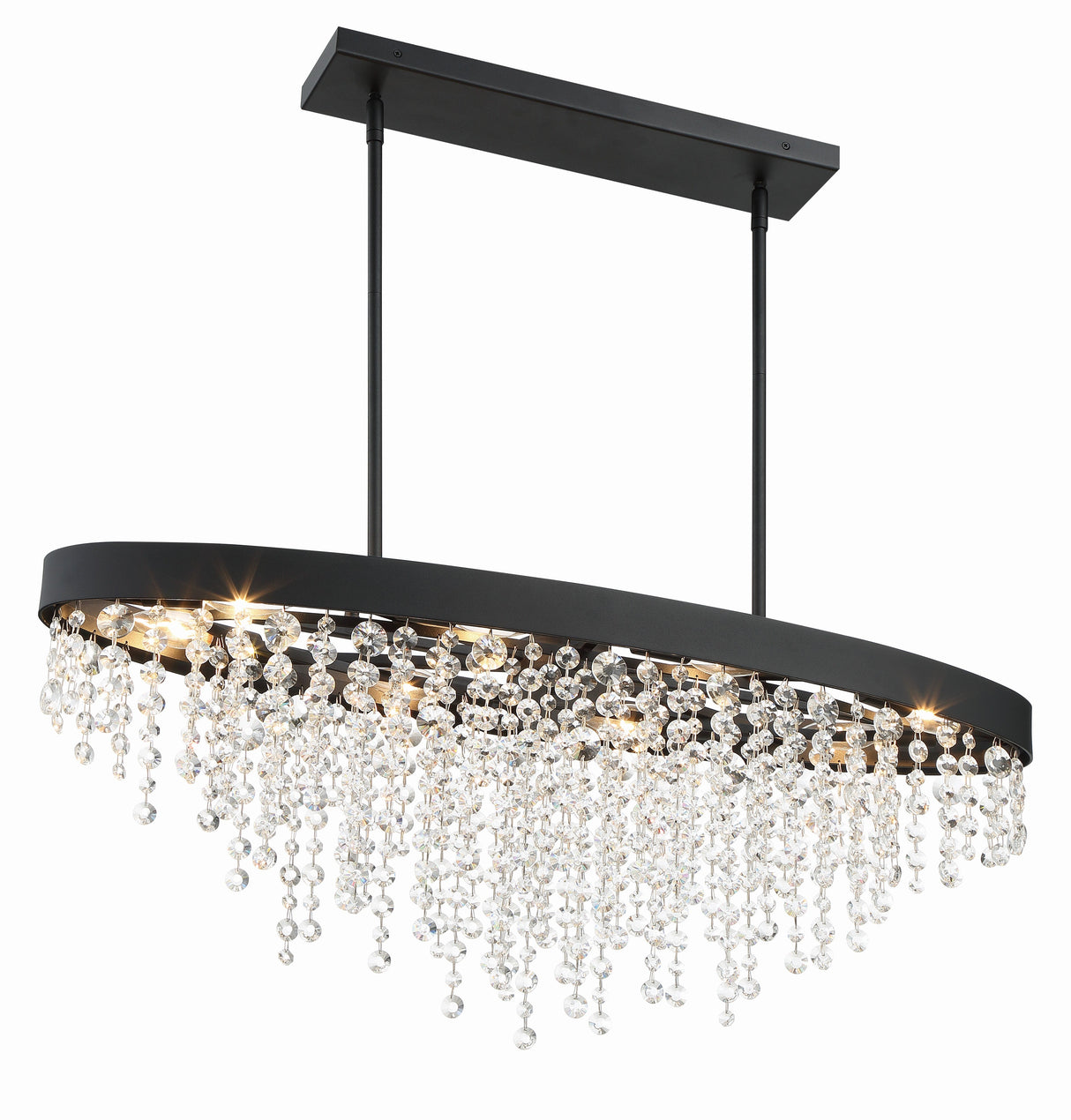 Winham 8 Light Black Forged Chandelier WIN-619-BF-CL-MWP