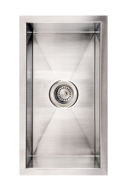 Noah's Collection Brushed Stainless Steel Commercial Single Bowl Undermount Sink