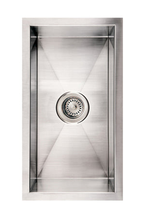 Noah's Collection Brushed Stainless Steel Commercial Single Bowl Undermount Sink