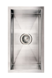 Noah's Collection Brushed Stainless Steel Commercial Single Bowl Undermount Sink