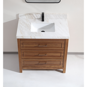 Legion Furniture 36" EBONY SINK VANITY LIGHT FINISH WITH WK-36 TOP 2" THICK WHITE NATURAL TOP WK2428-36-EW-WITH WHITE NATURAL TOP