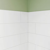 DreamLine DreamStone 42 in. D x 50 in. W x 84 in. H Shower Wall Kit in White Modern Subway Pattern