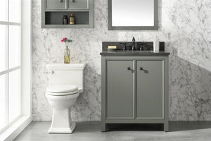 Legion Furniture 30" PEWTER GREEN FINISH SINK VANITY CABINET WITH BLUE LIME STONE TOP WLF2130-PG