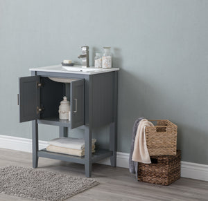 Legion Furniture 24" KD WESTCHESTER GRAY SINK VANITY WLF6023-JK