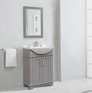 Legion Furniture 24" GRAY SINK VANITY, NO FAUCET WLF6042-G