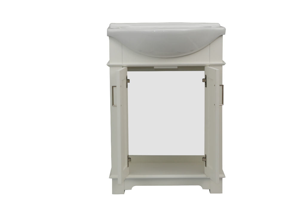Legion Furniture 24" WHITE SINK VANITY, NO FAUCET WLF6042-W