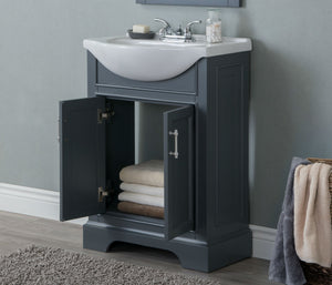 Legion Furniture 24" GRAY SINK VANITY, NO FAUCET WLF6046