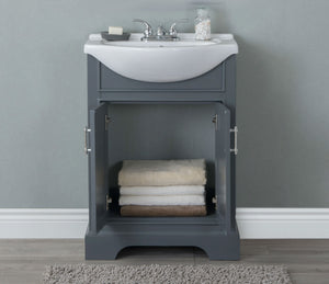 Legion Furniture 24" GRAY SINK VANITY, NO FAUCET WLF6046