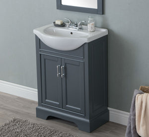 Legion Furniture 24" GRAY SINK VANITY, NO FAUCET WLF6046