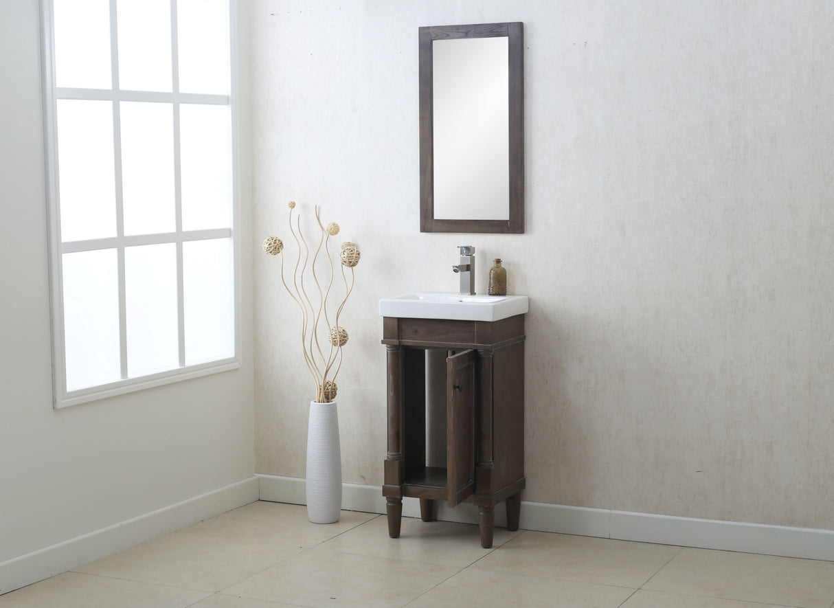 Legion Furniture 18" WEATHERED GRAY SINK VANITY WLF7021-18