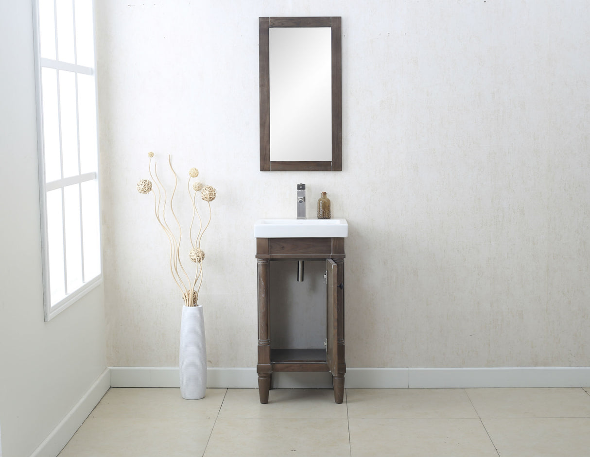 Legion Furniture 18" WEATHERED GRAY SINK VANITY WLF7021-18