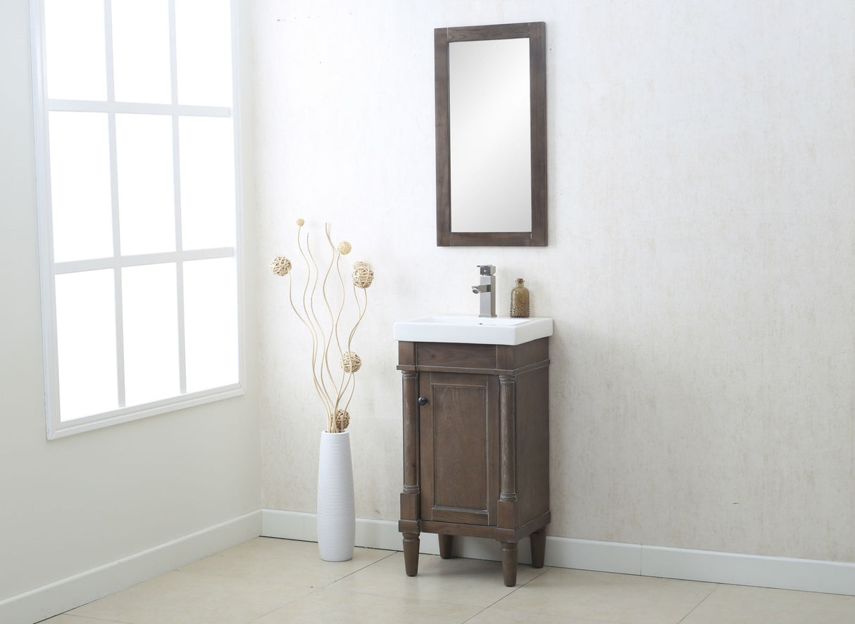 Legion Furniture 18" WEATHERED GRAY SINK VANITY WLF7021-18
