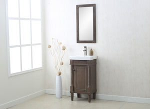 Legion Furniture 18" WEATHERED GRAY SINK VANITY WLF7021-18