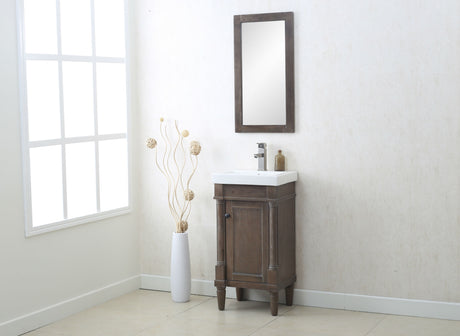 Legion Furniture 18" WEATHERED GRAY SINK VANITY WLF7021-18