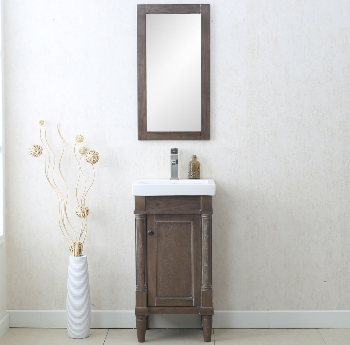 Legion Furniture 18" WEATHERED GRAY SINK VANITY WLF7021-18