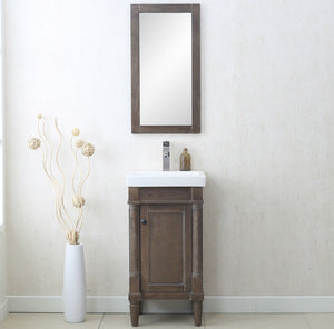 Legion Furniture 18" WEATHERED GRAY SINK VANITY WLF7021-18