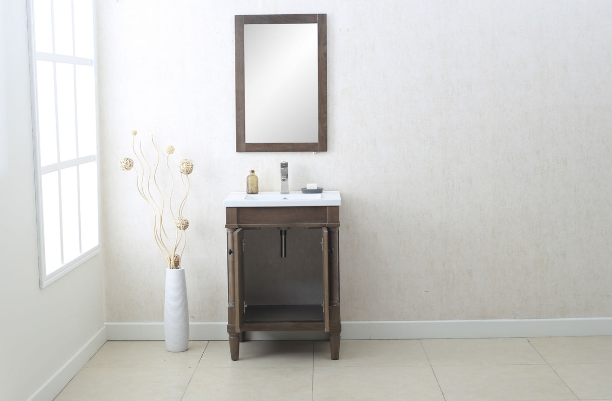 Legion Furniture 24" WEATHERED GRAY SINK VANITY WLF7021-24