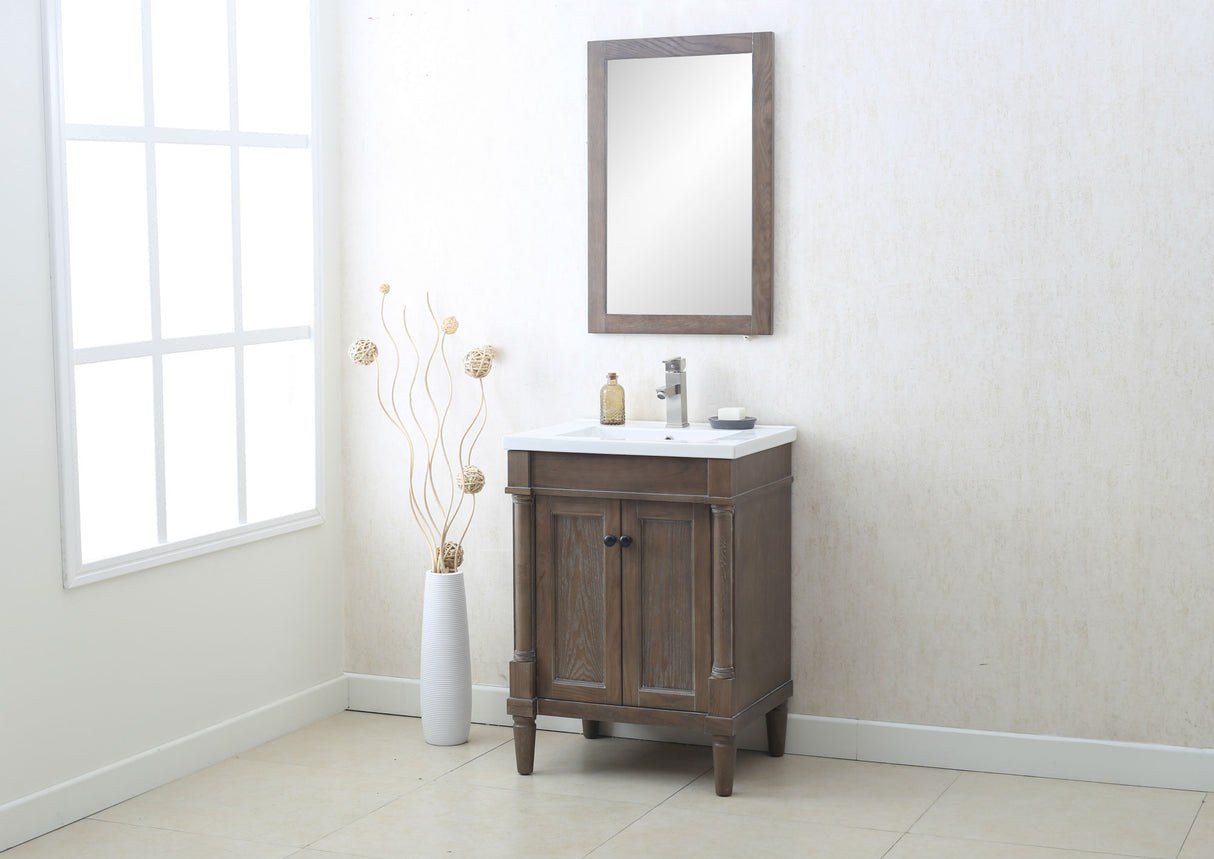 Legion Furniture 24" WEATHERED GRAY SINK VANITY WLF7021-24
