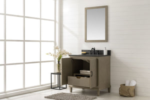 Legion Furniture 30" ANTIQUE GRAY OAK VANITY WITH BLUE LIMESTONE TOP WLF7040-30-AGO-BS
