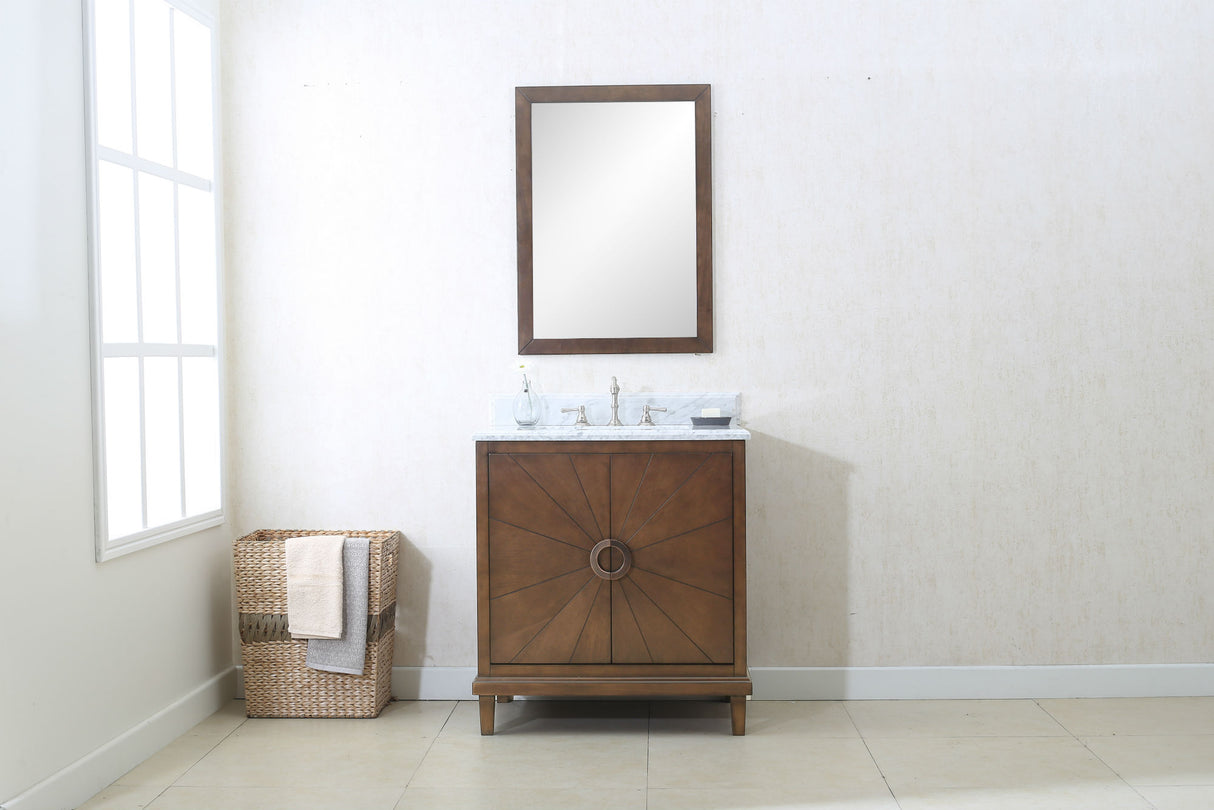 Legion Furniture 30" ANTIQUE COFFEE SINK VANITY WITH WLF6013-AB TOP OR WLF7040-31-TOP WLF7040-30-CW