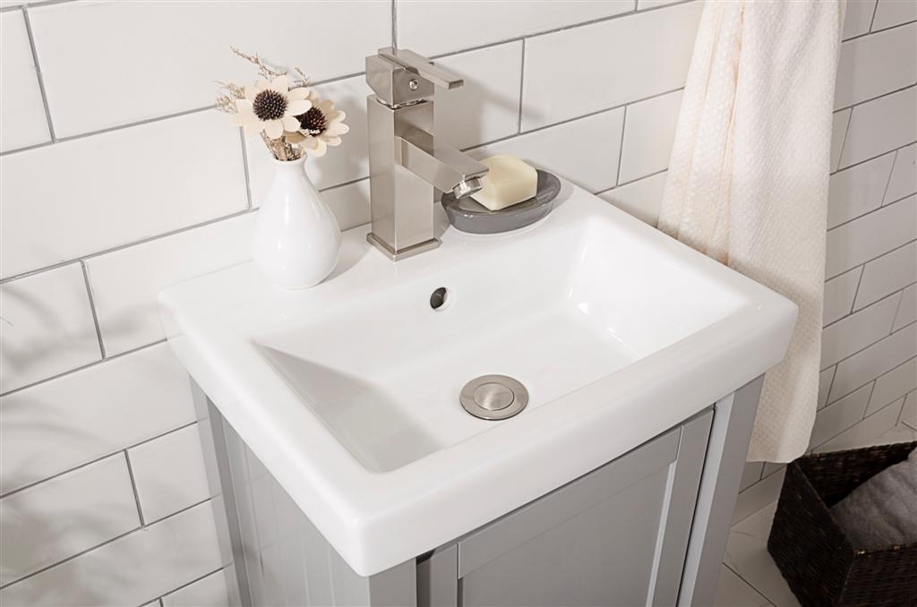 Legion Furniture 18" GRAY SINK VANITY WLF9018-G