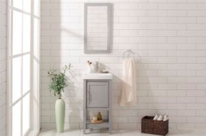 Legion Furniture 18" GRAY SINK VANITY WLF9018-G