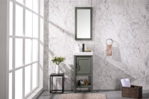 Legion Furniture 18" PEWTER GREEN SINK VANITY WLF9018-PG
